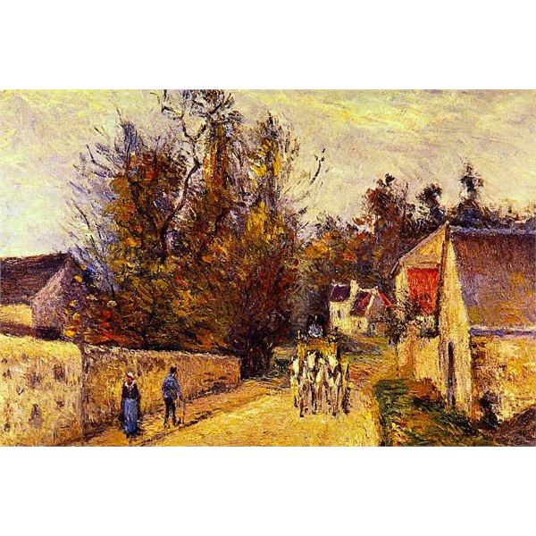 Camille Pissarro - La Diligence, Route d'Ennery