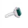 Image 2 : Platinum Emerald Ring 7.34 ct