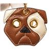 Image 2 : Mulberry Brown Leather Puppy key Chain