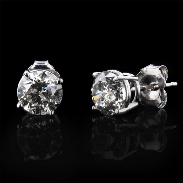 1.96 ctw Diamond Stud Earrings