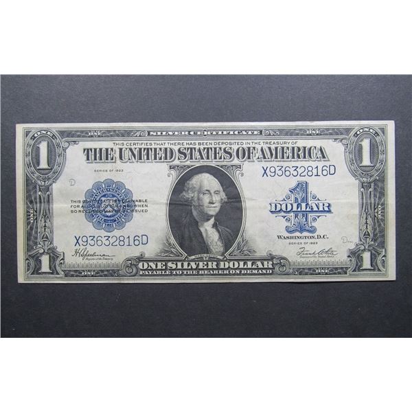 1923 $1 SILVER CERTIFICATE LARGE SIZE NOTE