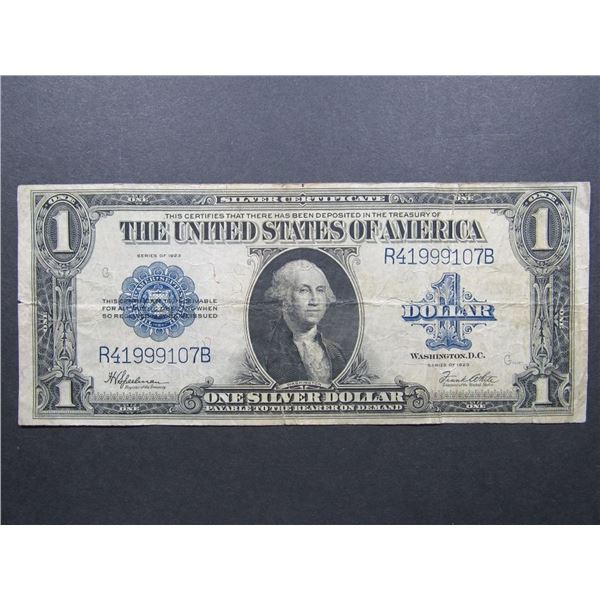 1923 $1 SILVER CERTIFICATE LARGE SIZE NOTE