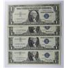 Image 1 : (4) 1957 $1 "STAR NOTE" SILVER CERTS
