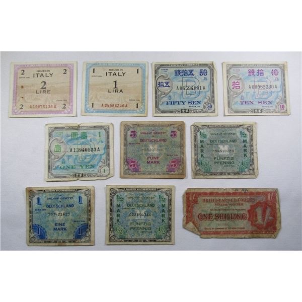 (10) WAR ISSUE MILITARY PAYMENT NOTES