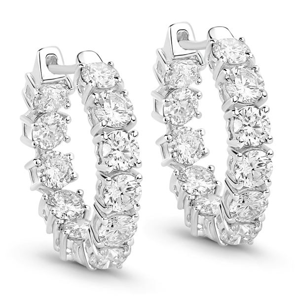 14KT White Gold 3.08ctw Lab Diamond Earrings