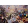 Image 1 : THOMAS KINKADE Beauty and the Beast Giclee on Canvas