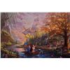 Image 1 : THOMAS KINKADE Pocahontas Giclee on Canvas