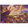 Image 1 : THOMAS KINKADE Disney Lion King Giclee on Canvas