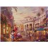 Image 1 : Thomas Kinkade Disney MICKEY & MINNIE MOUSE Giclee on Canvas
