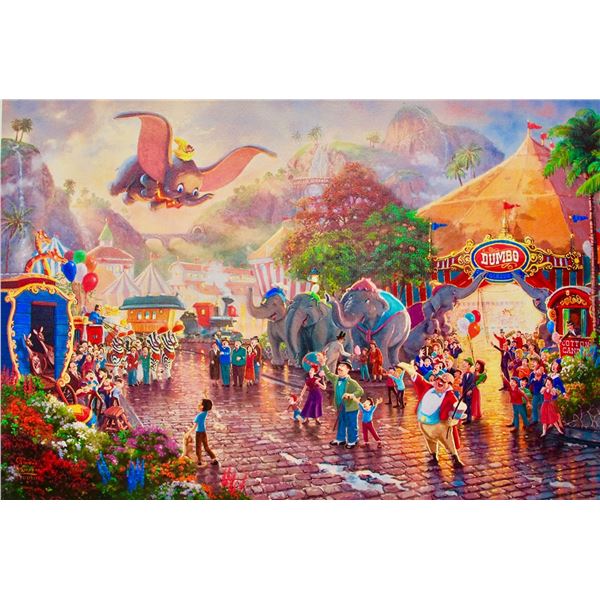 THOMAS KINKADE Dumbo Giclee on Canvas