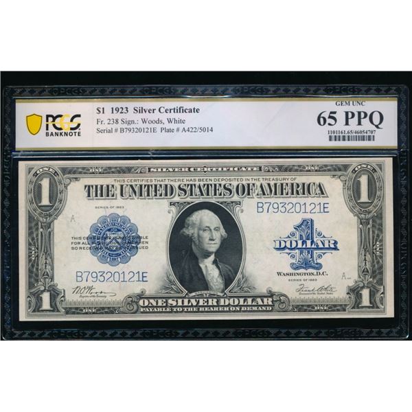 1923 $1 Silver Certificate PCGS 65PPQ