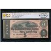 Image 1 : 1864 $5 T-69 Confederate PCGS 62PPQ