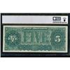 Image 2 : 1890 $5 Treasure Note PCGS 63