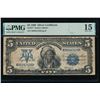 Image 1 : 1899 $5 Chief Silver Certificate PMG 15
