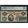 1862 $2 Legal Tender Note PMG 35