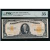1922 $10 Gold Certificate PMG 35EPQ