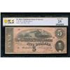 1864 $5 T-69 Confederate PCGS 25
