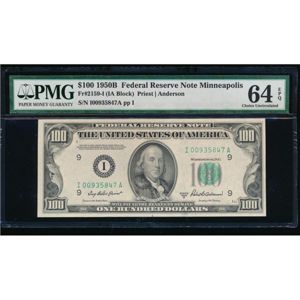 1950B $100 Minneapolis FRN PMG 64EPQ