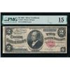 1891 $2 Silver Certificate PMG 15
