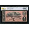 1864 $5 T-69 Confederate PCGS 40PPQ