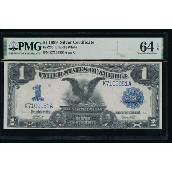 1899 $1 Black Eagle Silver Certificate PMG 64EPQ