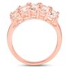 Image 2 : Plated 14KT Rose Gold 3.30ctw Morganite Ring