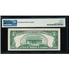 Image 2 : 1934C $5 Silver Certificate PMG 66EPQ