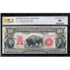 Image 1 : 1901 $10 Bison Legal Tender Note PCGS 40