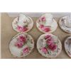 Image 2 : Royal Albert American Beauty- 4 Cups + Saucers, Royal Albert Petti Point- 5 Cups + Saucers, Royal Al