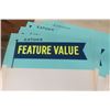 Image 2 : 21 Eaton's Feature Value Store Display Cards- Cardboard 11"×19" Unused