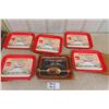 Image 1 : 6 New Old Stock Coca-Cola Metal Serving Trays: 5 Red River Co-op + 1982 Brandon Centennial 