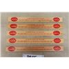 Image 3 : (5) 1949 Coca-Cola Wooden Rulers- New Never Used