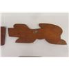 Image 7 : 2 Signed Robert George Inuit Wood Carvings 
