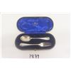 Image 1 : Nevada Silver Company NSC Sterling Silver Fork +Spoon in Case 58.6 grams