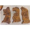 Image 3 : 5 Lyle Wilson Carved Wooden Items ; 1 Harold Dan Eagle / Man / Killer Whale
