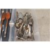 Image 2 : 100 pcs of Assorted Silver Plate Cutlery ; Forks, Knives, Spoons, Serving Items