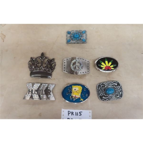 7 Assorted Belt Buckles