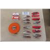 Image 1 : 12 Pocket Knives , 30 Meter Tape Measure, Paslode 16 Gauge 1 3/4" Nails