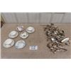 Image 1 : 6 Tea Cups + Saucers, 100 Assorted pcs of Cutlery