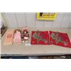 Image 1 : 2 East Indian Hand Made Pillow Covers, 2 New Dolls in Boxes