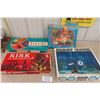 Image 1 : 2 Risk Boardgames, Marx Mountain House Chalet Toy in Box, Aquagrip Gravidee Water Rocket Toy in Box