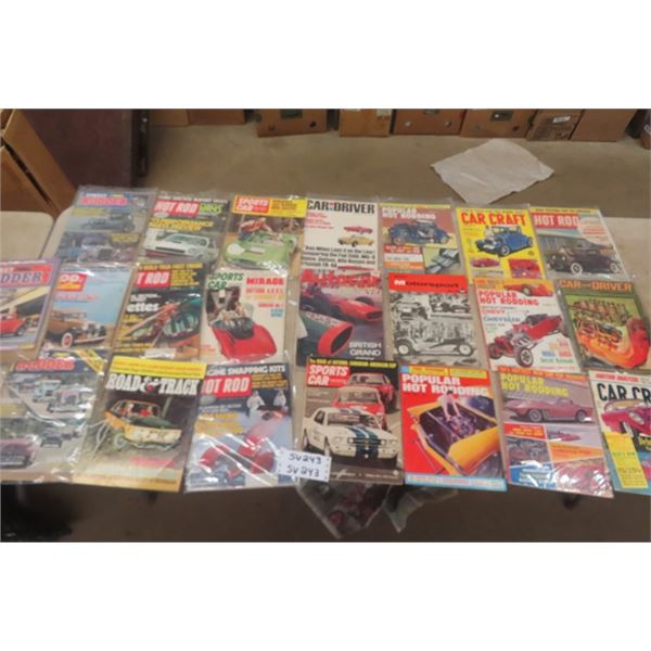 (22) 1960's Hot Rod Magazines ; Street Rodders, Hot Rod,  Rod + Custom, Sports Car, Car Craft