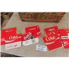 Image 4 : 2 Wooden Coca-Cola Crates + 8 Cardboard Bottle Carriers