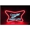 Image 2 : Miller Highlife Neon Beer Sign with Dimmer Button 18" x 24" - Works Fantastic