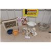 Image 1 : New Old Stock Libbey Set 8 Glasses, New Dessert Pro Decorator, Pottery Cup + Saucer & Cream + Sugar,