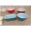 Image 2 : 10 Pyrex, Fire King Mixing Bowls, Casserole, Dishes