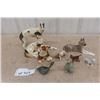 Image 1 : 7 Dog Ornaments & 2 Soap Stone - Biggest 8" x 11" 