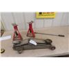 Image 1 : 4000lb Floor Jack + 2 Stabilizer Jacks