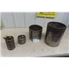 Image 1 : 4 Industrial Metal Pulls - Biggest 10" + 12" Wide