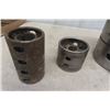 Image 2 : 4 Industrial Metal Pulls - Biggest 10" + 12" Wide